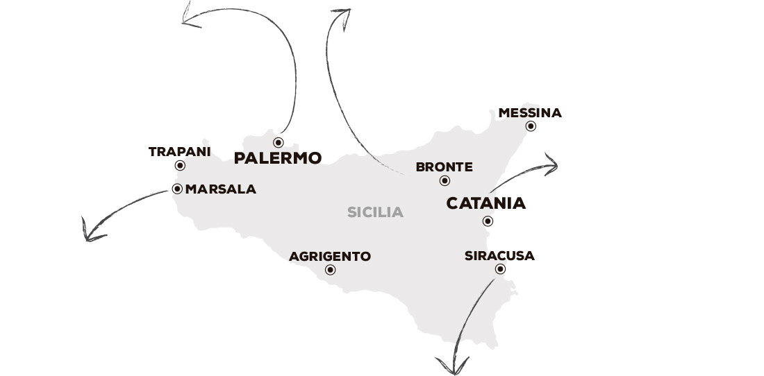 Localização Da Região Autônoma Siciliana De Itália . Alívio